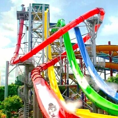Glissière en fibre de verre personnalisée pour le parc aquatique