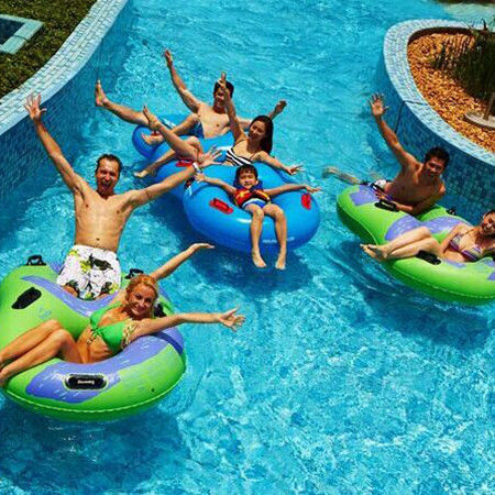 Parc d'aventure familial Lazy River avec 200 places à vitesse lente et supervision de sauveteurs